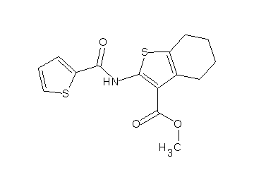methyl 2-[(2-thienylcarbonyl)amino]-4,5,6,7-tetrahydro-1-benzothiophene-3-carboxylate