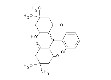 2-[(2-chlorophenyl)(2-hydroxy-4,4-dimethyl-6-oxo-1-cyclohexen-1-yl)methyl]-5,5-dimethyl-1,3-cyclohexanedione