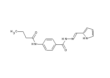 N-(4-{[2-(1H-pyrrol-2-ylmethylene)hydrazino]carbonyl}phenyl)butanamide