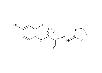 N'-cyclopentylidene-2-(2,4-dichlorophenoxy)propanohydrazide