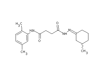 N-(2,5-dimethylphenyl)-4-[2-(3-methylcyclohexylidene)hydrazino]-4-oxobutanamide