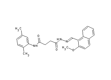 N-(2,5-dimethylphenyl)-4-{2-[(2-methoxy-1-naphthyl)methylene]hydrazino}-4-oxobutanamide