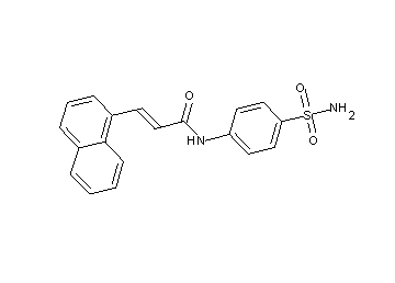 N-[4-(aminosulfonyl)phenyl]-3-(1-naphthyl)acrylamide - Click Image to Close