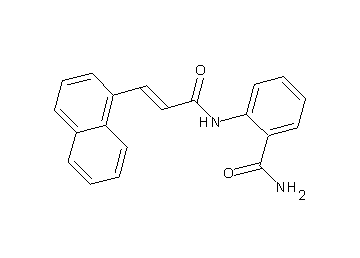 2-{[3-(1-naphthyl)acryloyl]amino}benzamide