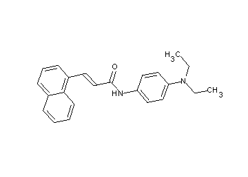 N-[4-(diethylamino)phenyl]-3-(1-naphthyl)acrylamide