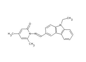1-{[(9-ethyl-9H-carbazol-3-yl)methylene]amino}-4,6-dimethyl-2(1H)-pyridinone