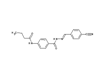 N-(4-{[2-(4-cyanobenzylidene)hydrazino]carbonyl}phenyl)butanamide