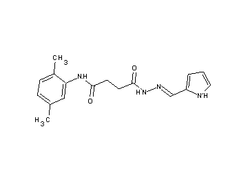 N-(2,5-dimethylphenyl)-4-oxo-4-[2-(1H-pyrrol-2-ylmethylene)hydrazino]butanamide