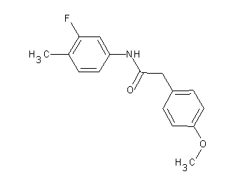 N-(3-fluoro-4-methylphenyl)-2-(4-methoxyphenyl)acetamide - Click Image to Close