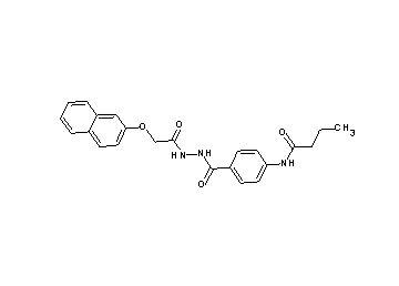 N-[4-({2-[(2-naphthyloxy)acetyl]hydrazino}carbonyl)phenyl]butanamide