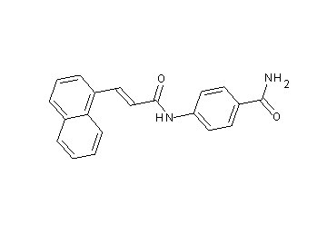 4-{[3-(1-naphthyl)acryloyl]amino}benzamide