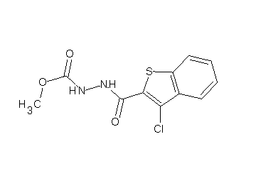 methyl 2-[(3-chloro-1-benzothien-2-yl)carbonyl]hydrazinecarboxylate