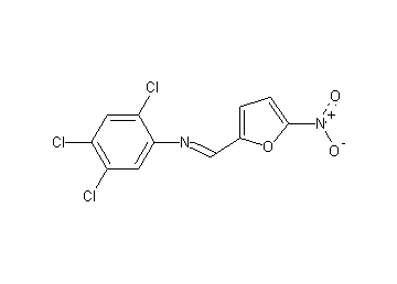 2,4,5-trichloro-N-[(5-nitro-2-furyl)methylene]aniline