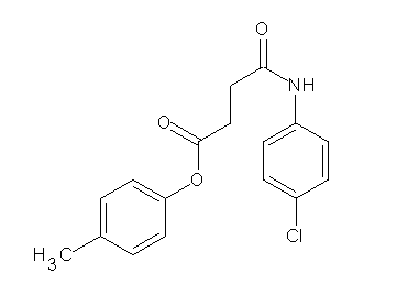 4-methylphenyl 4-[(4-chlorophenyl)amino]-4-oxobutanoate