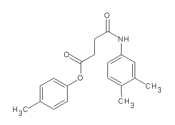 4-methylphenyl 4-[(3,4-dimethylphenyl)amino]-4-oxobutanoate