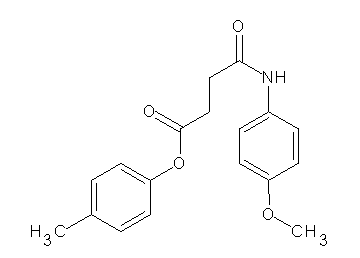 4-methylphenyl 4-[(4-methoxyphenyl)amino]-4-oxobutanoate - Click Image to Close