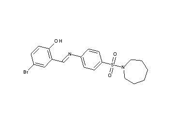 2-({[4-(1-azepanylsulfonyl)phenyl]imino}methyl)-4-bromophenol