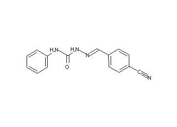 4-[2-(anilinocarbonyl)carbonohydrazonoyl]benzonitrile