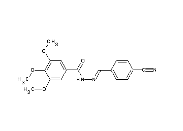 N'-(4-cyanobenzylidene)-3,4,5-trimethoxybenzohydrazide