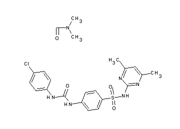 4-({[(4-chlorophenyl)amino]carbonyl}amino)-N-(4,6-dimethyl-2-pyrimidinyl)benzenesulfonamide - dimethylformamide (1:1)