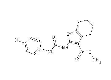 methyl 2-({[(4-chlorophenyl)amino]carbonyl}amino)-4,5,6,7-tetrahydro-1-benzothiophene-3-carboxylate