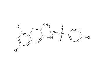 N'-[(4-chlorophenyl)sulfonyl]-2-(2,4-dichlorophenoxy)propanohydrazide