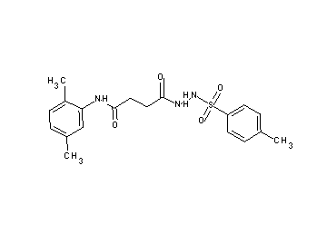 N-(2,5-dimethylphenyl)-4-{2-[(4-methylphenyl)sulfonyl]hydrazino}-4-oxobutanamide