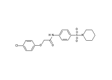 2-(4-chlorophenoxy)-N-[4-(1-piperidinylsulfonyl)phenyl]acetamide