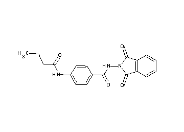 4-(butyrylamino)-N-(1,3-dioxo-1,3-dihydro-2H-isoindol-2-yl)benzamide