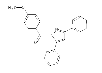 1-(4-methoxybenzoyl)-3,5-diphenyl-1H-pyrazole