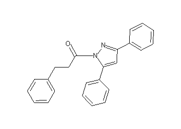 3,5-diphenyl-1-(3-phenylpropanoyl)-1H-pyrazole