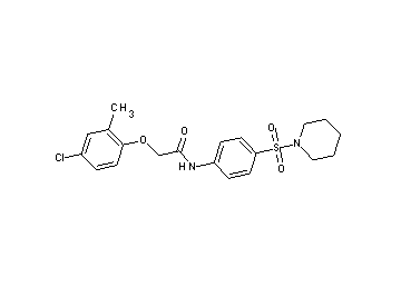 2-(4-chloro-2-methylphenoxy)-N-[4-(1-piperidinylsulfonyl)phenyl]acetamide