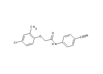 2-(4-chloro-2-methylphenoxy)-N-(4-cyanophenyl)acetamide