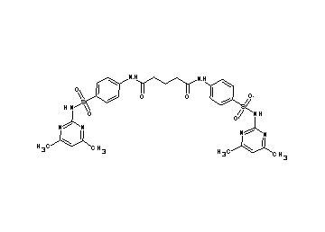 N,N'-bis(4-{[(4,6-dimethyl-2-pyrimidinyl)amino]sulfonyl}phenyl)pentanediamide
