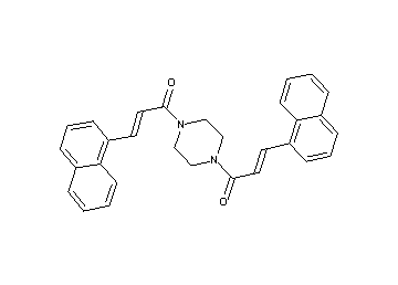 1,4-bis[3-(1-naphthyl)acryloyl]piperazine