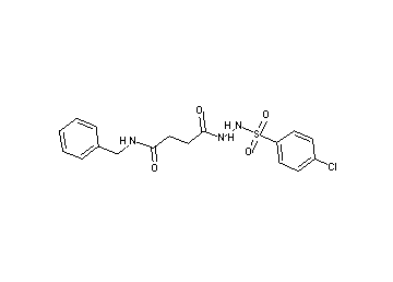 N-benzyl-4-{2-[(4-chlorophenyl)sulfonyl]hydrazino}-4-oxobutanamide