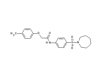 N-[4-(1-azepanylsulfonyl)phenyl]-2-(4-methylphenoxy)acetamide