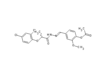 4-{2-[2-(2,4-dichlorophenoxy)propanoyl]carbonohydrazonoyl}-2-methoxyphenyl acetate - Click Image to Close