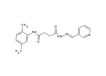 N-(2,5-dimethylphenyl)-4-oxo-4-[2-(3-pyridinylmethylene)hydrazino]butanamide