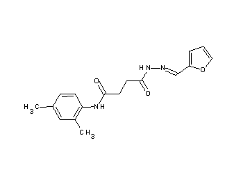 N-(2,4-dimethylphenyl)-4-[2-(2-furylmethylene)hydrazino]-4-oxobutanamide