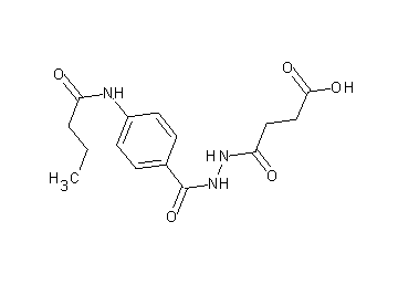 4-{2-[4-(butyrylamino)benzoyl]hydrazino}-4-oxobutanoic acid