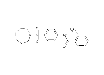 N-[4-(1-azepanylsulfonyl)phenyl]-2-methylbenzamide - Click Image to Close
