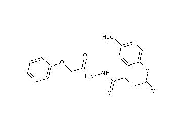 4-methylphenyl 4-oxo-4-[2-(phenoxyacetyl)hydrazino]butanoate