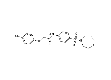N-[4-(1-azepanylsulfonyl)phenyl]-2-(4-chlorophenoxy)acetamide