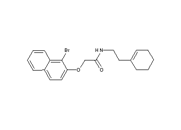2-[(1-bromo-2-naphthyl)oxy]-N-[2-(1-cyclohexen-1-yl)ethyl]acetamide