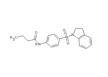N-[4-(2,3-dihydro-1H-indol-1-ylsulfonyl)phenyl]butanamide