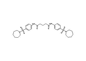 N,N'-bis[4-(1-azepanylsulfonyl)phenyl]pentanediamide - Click Image to Close