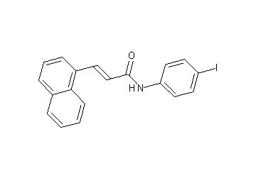 N-(4-iodophenyl)-3-(1-naphthyl)acrylamide