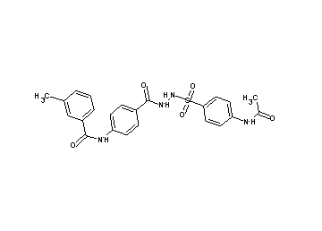 N-{4-[(2-{[4-(acetylamino)phenyl]sulfonyl}hydrazino)carbonyl]phenyl}-3-methylbenzamide