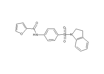 N-[4-(2,3-dihydro-1H-indol-1-ylsulfonyl)phenyl]-2-furamide